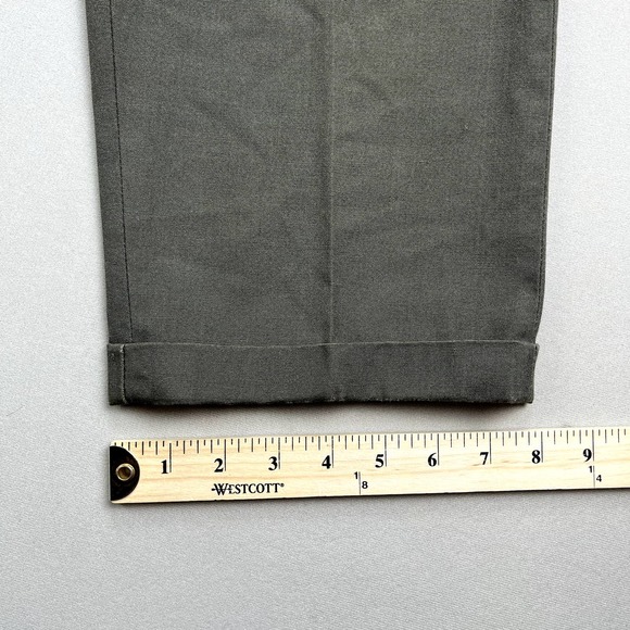 Vintage Levis Sta-Prest Pants Mens 31 Olive Green Straight Leg Dress Slacks 70s - Picture 13 of 15